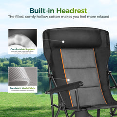 ALPHA CAMP heavy-duty 22mm steel frame delivers stable support
