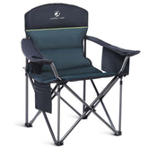 ALPHA CAMP Oversized chair front view showcases sturdy frame for outdoor lounging.