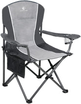 ALPHA CAMP oversized chair front view with roomy seat for comfort