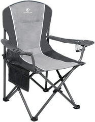 ALPHA CAMP oversized chair front view with roomy seat for comfort