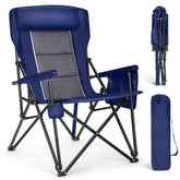ALPHA CAMP oversized chair high backrest supports long-lasting comfort.