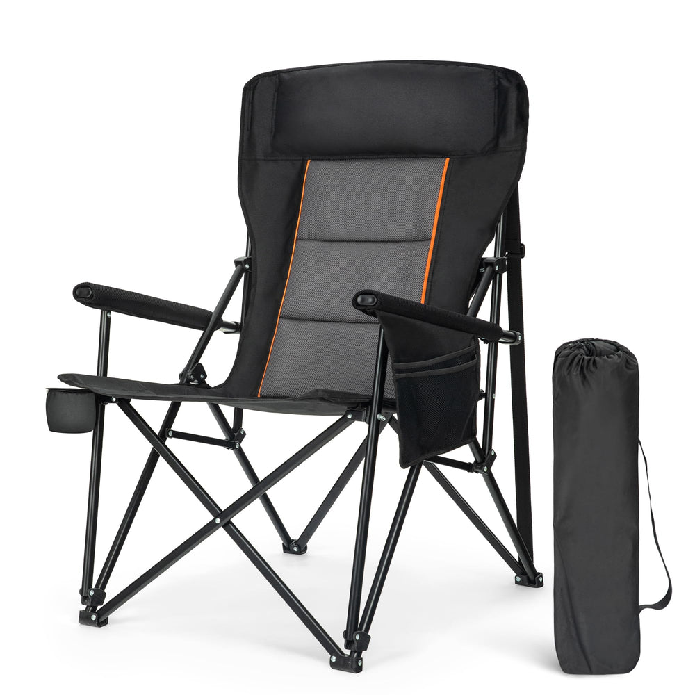 ALPHA CAMP oversized folding chair backrest for extended outdoor comfort