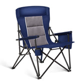 ALPHA CAMP wide-seat chair offers extra room for relaxed outdoor seating, all-day comfort
