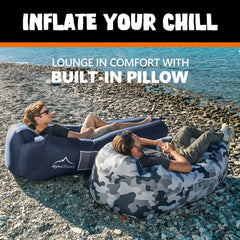 AlphaBeing lounger pockets and beer opener keep essentials within reach.