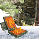 Alphatool hunting heated seat cushion for cold outdoor hunts with backrest