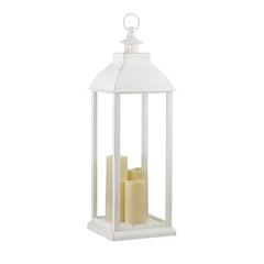 Alpine battery-operated lantern uses three AA batteries for easy setup