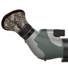 Alpine Innovations SpotSlicker Bandit eye shield blocks glare and reduces eye strain for spotting scopes.