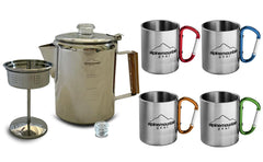 Alpine Mountain Gear four 9 oz mugs attached in one set.