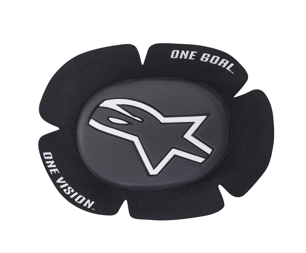 Alpinestars GP SPORT EVO knee slider OS black white for motocross grip during cornering