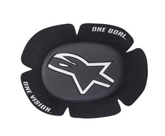 Alpinestars GP SPORT EVO knee slider OS black white for motocross grip during cornering