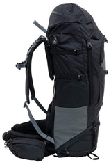 ALPS Mountaineering Caldera 90L side pockets demonstrate easy water bottle storage.