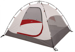 ALPS Meramac tent awning over doors highlights sheltered entry and rain protection