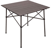 ALPS Mountaineering Camp Table clay top ready for meals and games.