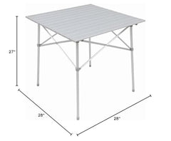 ALPS Mountaineering Camp Table dining surface is smooth and easy to clean after meals.