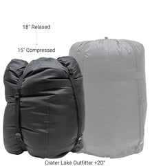 ALPS Mountaineering Crater Lake Outfitter sleeping bag TechLoft insulation preserves warmth
