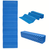 ALPS Mountaineering foldable foam mat in setup mode for camping comfort