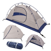 ALPS Mountaineering Lynx 1 tent freestanding setup enables quick shelter on solo trips.