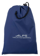 ALPS Mountaineering Mystique 1 Footprint close-up highlights abrasion-resistant polyester for outdoor use.