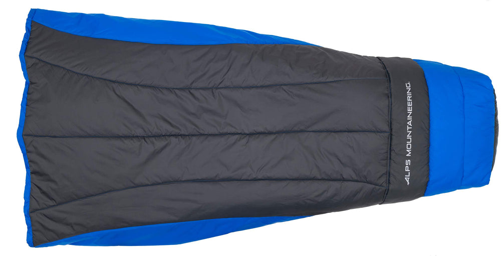 ALPS Radiance Quilt top view shows roomy space for flexible sleeping positions