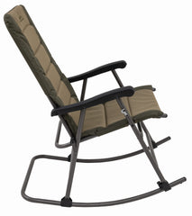 ALPS Mountaineering rocking chair folded for easy transport and storage.