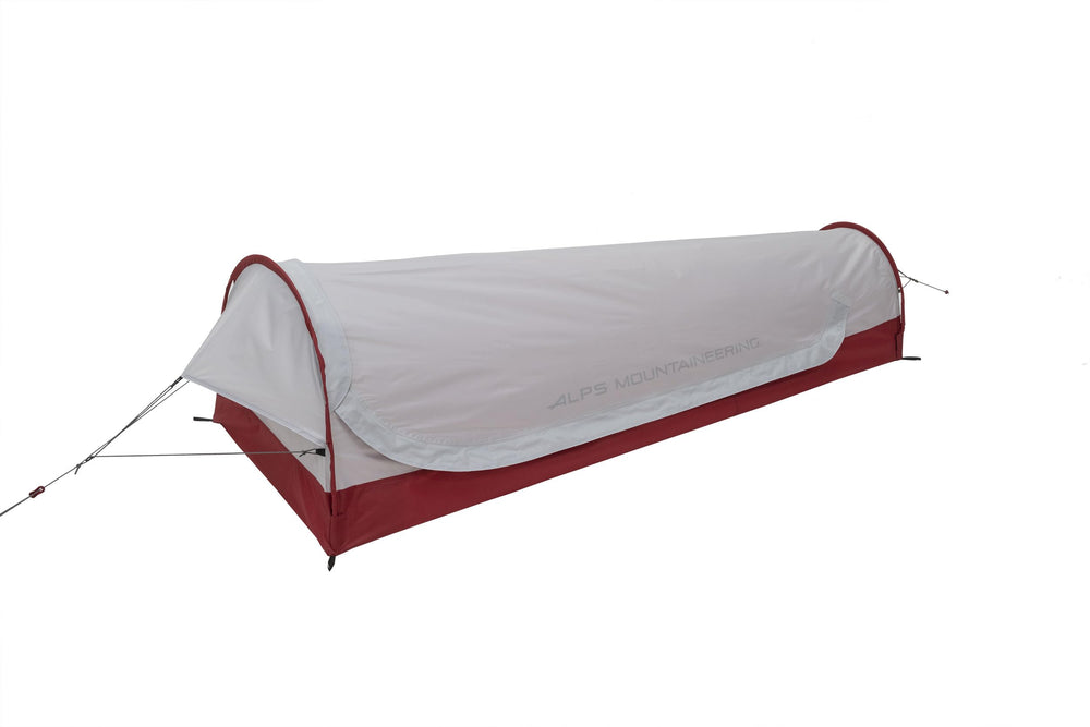 ALPS Mountaineering Stealth 1P Bivy Tent packed for ultra-light backcountry travel.