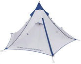 ALPS Mountaineering Trail Tipi setup with trekking pole for ultralight backpacking