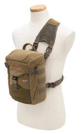 ALPS OutdoorZ Adapt sling pack front view highlighting ambidextrous harness for silent access