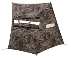 Realtree Timber camouflage on the Dash Panel Blind blends with woods.