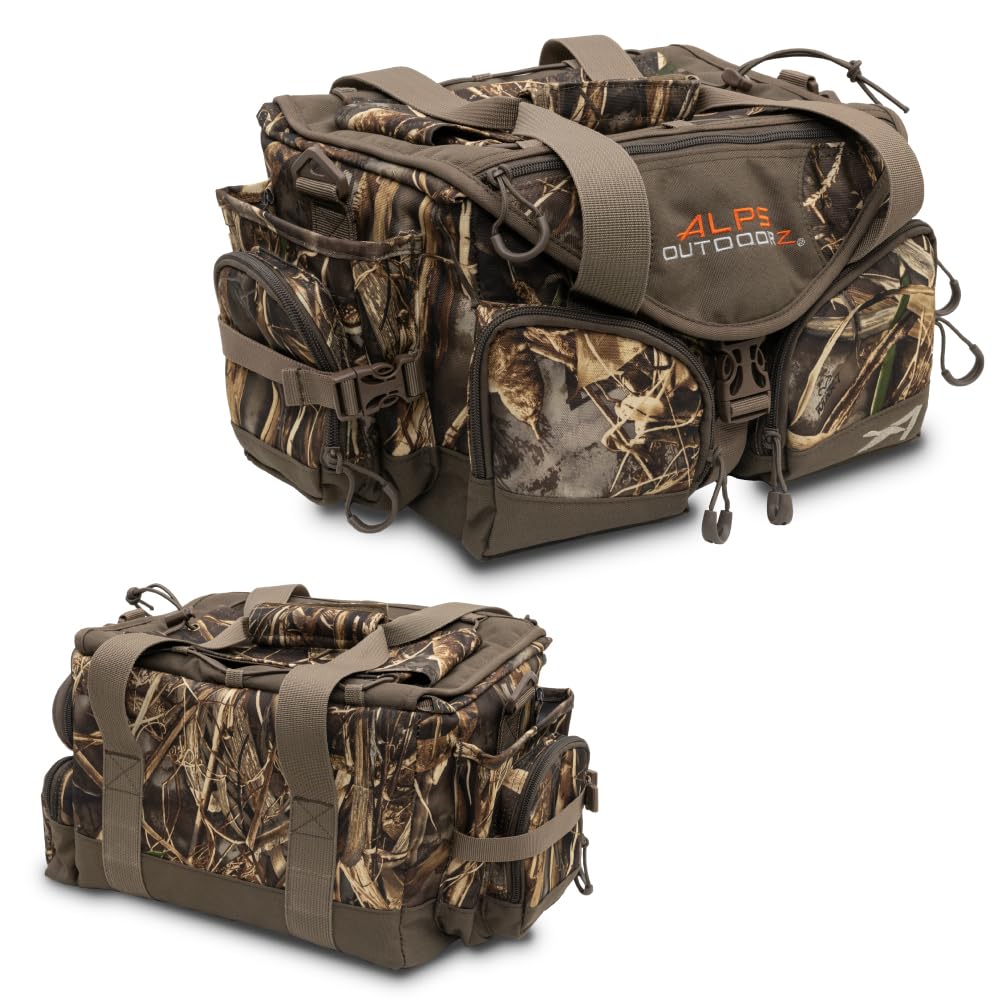 ALPS OutdoorZ Deluxe Floating Blind Bag exterior Realtree MAX-7 keeps gear dry