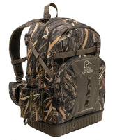 ALPS OutdoorZ Ducks Unlimited backpack blind bag with hard bottom provides stable support in the field.
