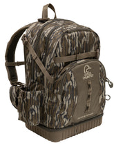 ALPS OutdoorZ backpack blind bag in Mossy Oak Original Bottomland, self-standing and gear-ready.