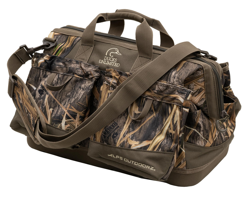 ALPS OutdoorZ Ducks Unlimited Pit Blind Bag with open main compartment for quick gear access in field conditions