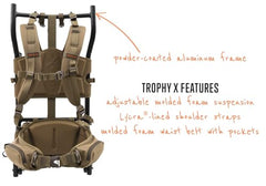 ALPS OutdoorZ Trophy X roll-out lashing secures meat during long hunts