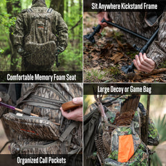 ALPS OutdoorZ Grand Slam Turkey Vest removable kickstand keeps footing stable