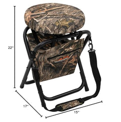 ALPS OutdoorZ Horizon stool featuring padded shoulder carry strap for easy transport