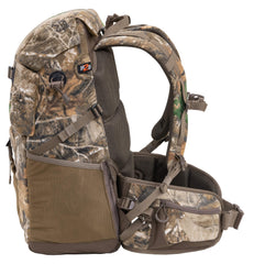 ALPS OutdoorZ Impulse Pack Realtree Edge side pocket for quick gear access.
