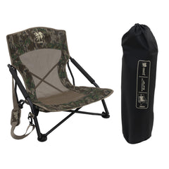 ALPS OutdoorZ NWTF Vanish chair side view in camo for stealth in brush.