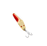 Al's Goldfish Lil' 49er ice jig nose-hook boosts vertical jigging accuracy.