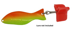 Al's Goldfish Lure Co. reusable plastic bonnet protecting a treble hook.