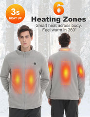 ALSOMTEC heated jacket battery pack 10000mAh extends warmth during outdoor activities