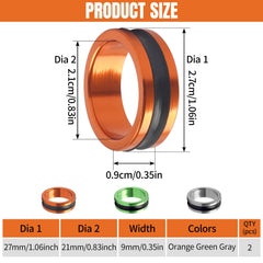 Close-up of aluminum alloy knot tightening puller ring