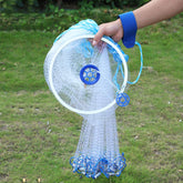 Alvinlite saltwater cast net with aluminum ring for stable throws