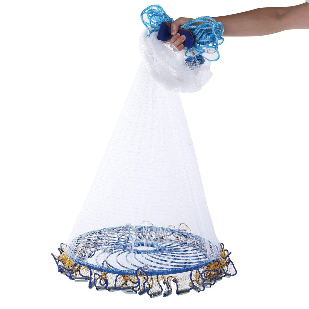 Alvinlite Standard Cast Net 14ft radius for broad bait coverage in fresh or saltwater.