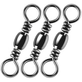 Alwonder barrel swivels assembly with brass barrel and stainless rings for strong rigs.