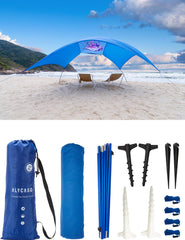 ALYCASO portable shade case demonstrates featherlight transport to parks.
