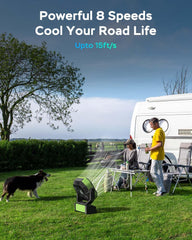 AMACOOL camping fan LED light delivers up to 150 lumens for emergencies