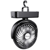 AMACOOL portable camping fan with LED lantern keeps tent bright and breezy