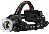 AMAKER headlamp rechargeable battery shows long-run power for outdoor use.