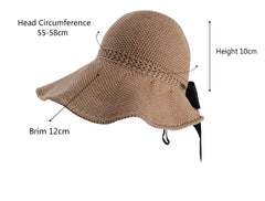 AMAKU Wide Brim Sun Visor Hat provides ample shade on beach days.