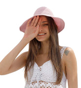 AMAKU Women Large Brim Sun Hat Pink provides stylish shade for sunny days.
